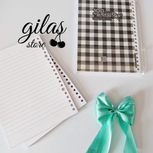 یدک کلاسور A5 (سفید_خط‌دار)